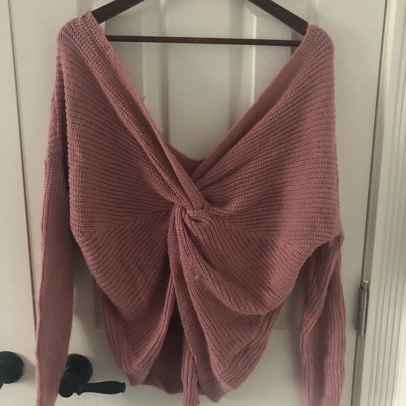 Forever21 twist back sweater S - Picture 2 of 3